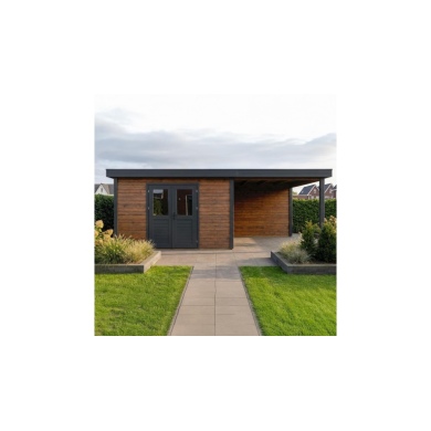 Casetta da giardino in legno Freya 4.09x2.59 m - 18.28 m2 - 28 mm - impregnata