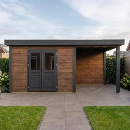 Casetta da giardino in legno Freya 6.56x3.09 m - 20.27 m2 - 28 mm - impregnata