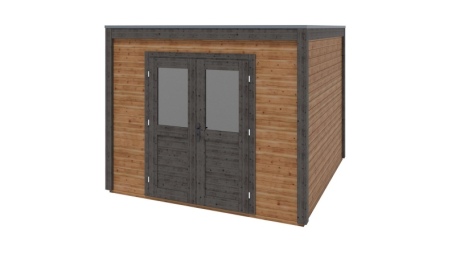 Casetta da giardino in legno Sora 3.09x3.09 m - 9.55 m2 - 28 mm - impregnata