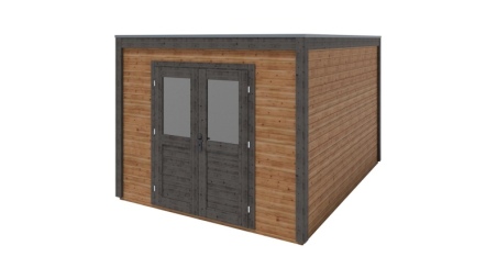 Casetta da giardino in legno Sora 3.09x4.09 m - 12.64 m2 - 28 mm - impregnata