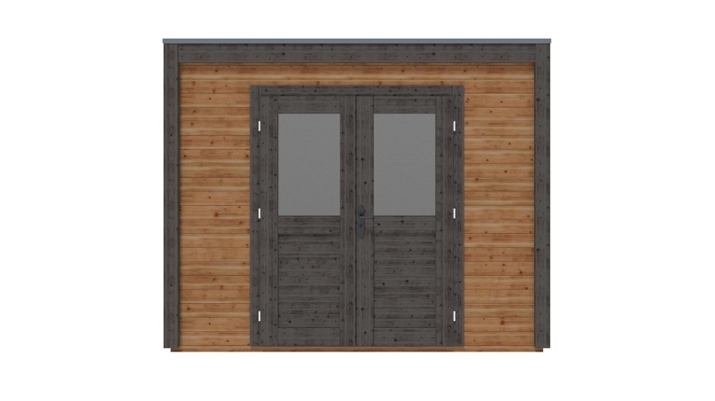 Casetta da giardino in legno Sora 3.09x4.09 m - 12.64 m2 - 28 mm - impregnata