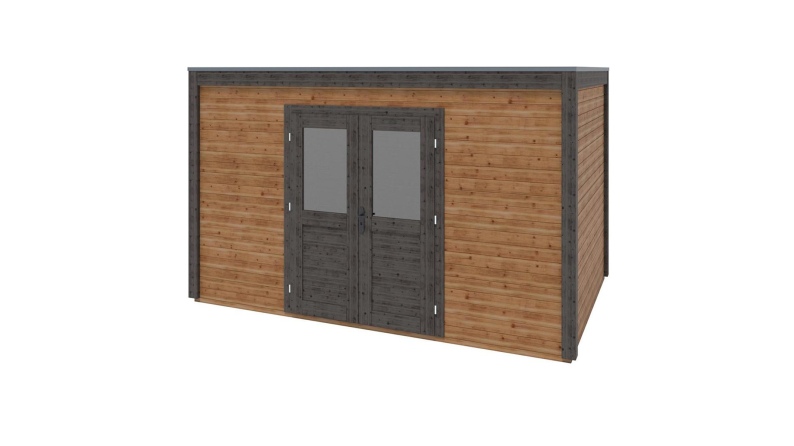 Casetta da giardino in legno Nova 4.09x2.59 m - 10.59 m2 - 28 mm - impregnata