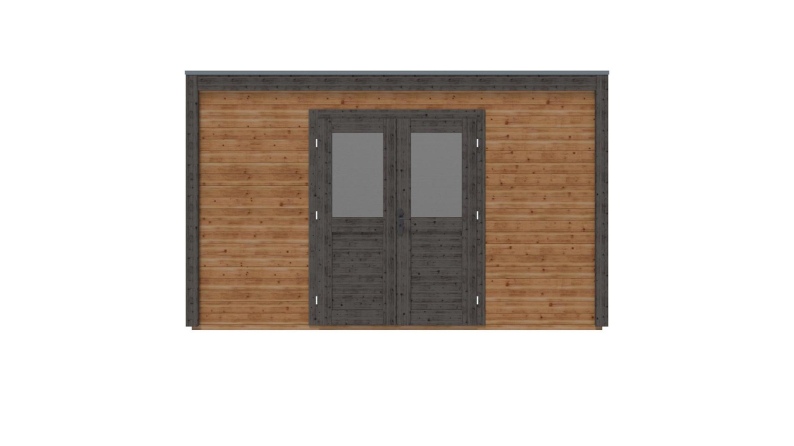 Casetta da giardino in legno Nova 4.09x2.59 m - 10.59 m2 - 28 mm - impregnata