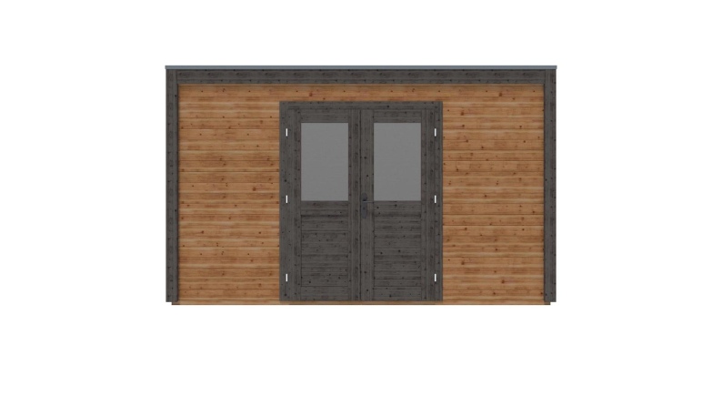 Casetta da giardino in legno Nova 4.09x3.09 m - 12.64 m2 - 28 mm - impregnata