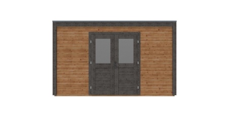 Casetta da giardino in legno Nova 4.09x3.09 m - 12.64 m2 - 28 mm - impregnata