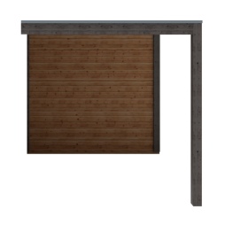 Casetta da giardino in legno MC 2.47x2.59 m - 6.4 m2 - 28 mm - impregnata