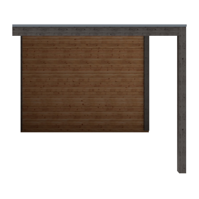 Casetta da giardino in legno MC 2.97x2.59 m - 7.69 m2 - 28 mm - impregnata