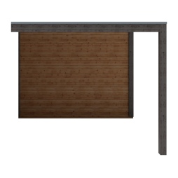 Casetta da giardino in legno MC 2.97x2.59 m - 7.69 m2 - 28 mm - impregnata