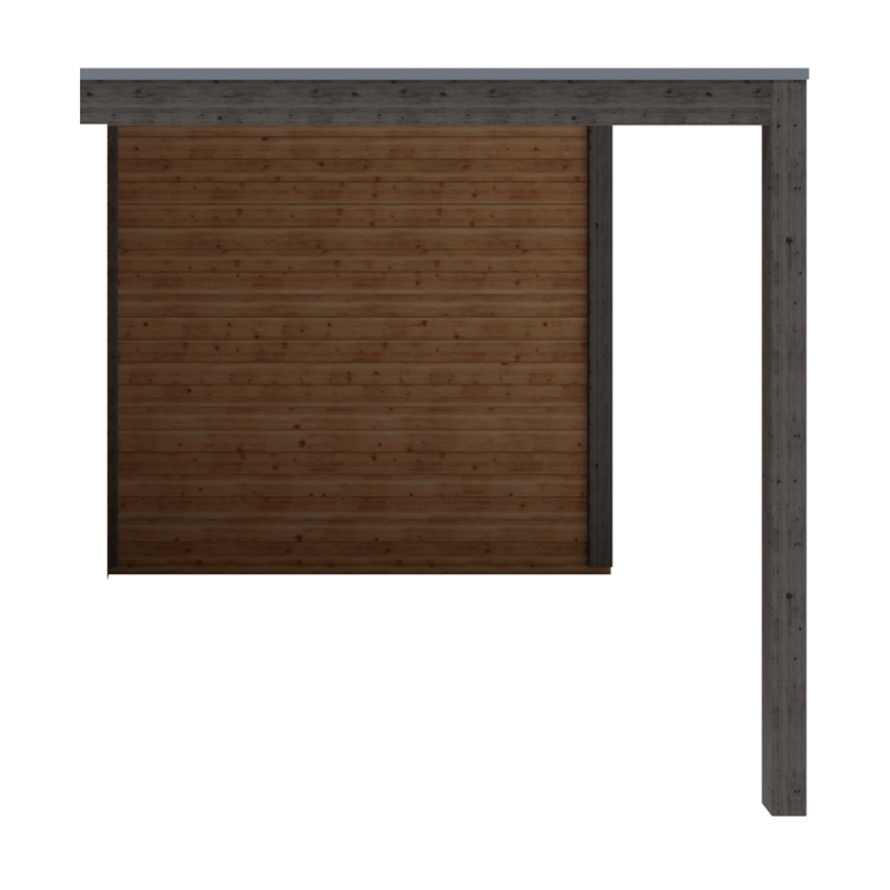 Casetta da giardino in legno MC 2.47x3.09 m - 7.63 m2 - 28 mm - impregnata