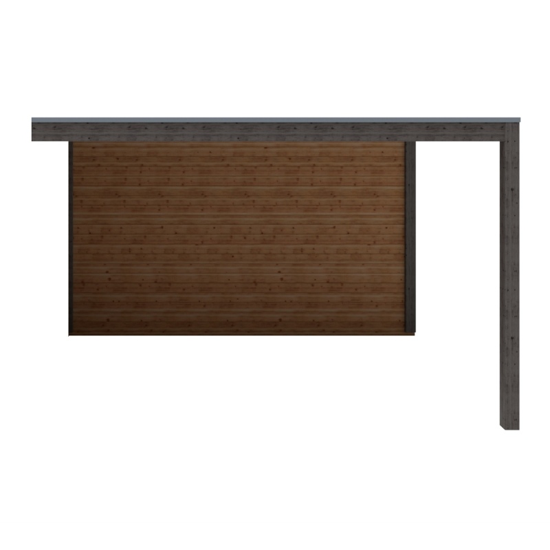 Casetta da giardino in legno MC 3.97x3.09 m - 12.27 m2 - 28 mm - impregnata