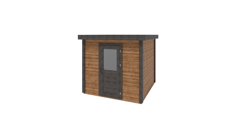 Casetta da giardino in legno Rava 2.59x2.59 m - 6.71 m2 - 28 mm - impregnata