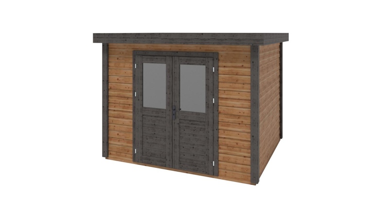 Casetta da giardino in legno Aura 3.09x2.59 m - 8 m2 - 28 mm - impregnata