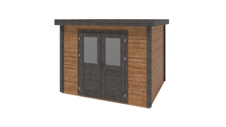 Casetta da giardino in legno Aura 3.09x2.59 m - 8 m2 - 28 mm - impregnata