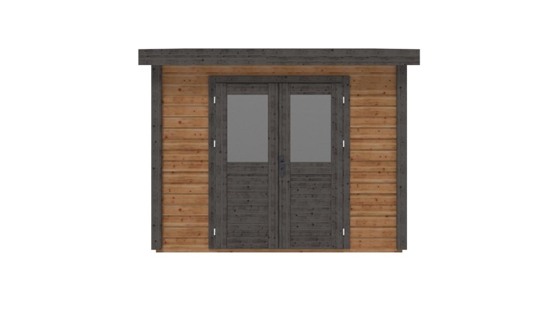 Casetta da giardino in legno Aura 3.09x2.59 m - 8 m2 - 28 mm - impregnata