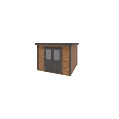 Casetta da giardino in legno Aura 3.09x3.09 m - 9.55 m2 - 28 mm - impregnata