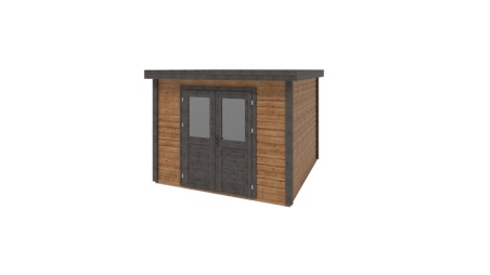 Casetta da giardino in legno Aura 3.09x3.09 m - 9.55 m2 - 28 mm - impregnata