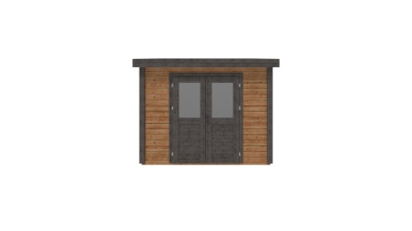 Casetta da giardino in legno Aura 3.09x3.09 m - 9.55 m2 - 28 mm - impregnata