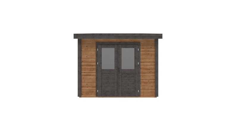 Casetta da giardino in legno Aura 3.09x4.09 m - 12.64 m2 - 28 mm - impregnata