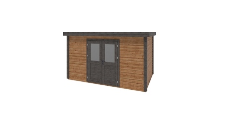Casetta da giardino in legno Freya 4.09x2.59 m - 10.59 m2 - 28 mm - impregnata