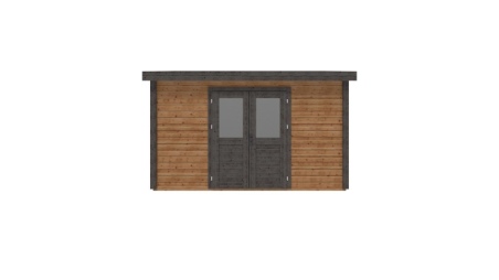 Casetta da giardino in legno Freya 4.09x2.59 m - 10.59 m2 - 28 mm - impregnata