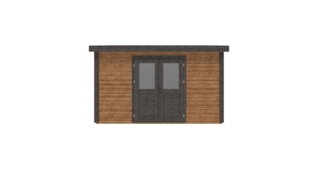 Casetta da giardino in legno Freya 4.09x3.09 m - 12.64 m2 - 28 mm - impregnata