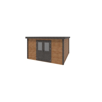 Casetta da giardino in legno Freya 4.09x4.09 m - 16.73 m2 - 28 mm - impregnata