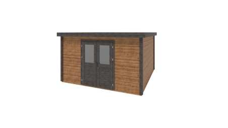 Casetta da giardino in legno Freya 4.09x4.09 m - 16.73 m2 - 28 mm - impregnata