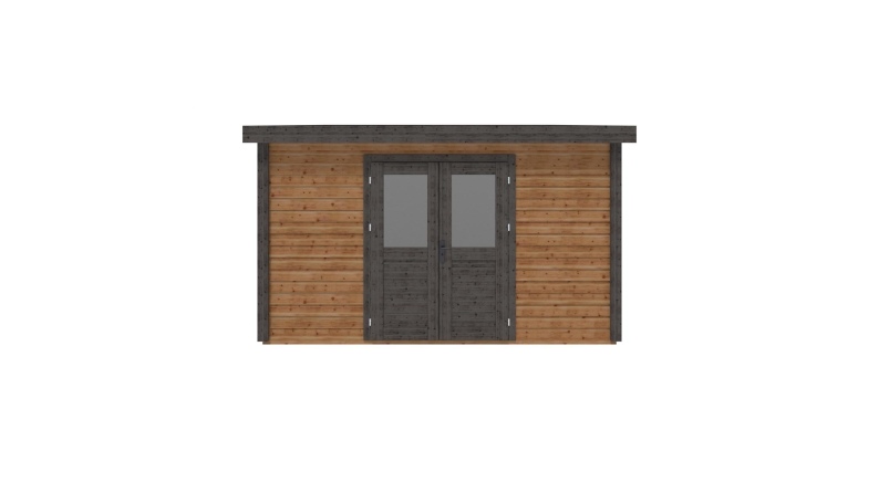 Casetta da giardino in legno Freya 4.09x4.09 m - 16.73 m2 - 28 mm - impregnata