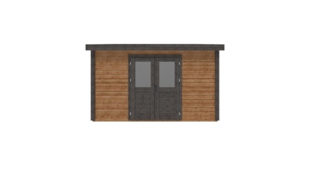 Casetta da giardino in legno Freya 4.09x4.09 m - 16.73 m2 - 28 mm - impregnata