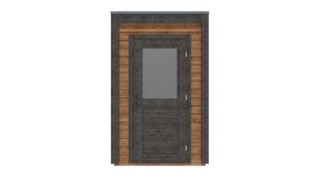 Casetta da giardino in legno Veya 1.59x1.59 m - 2.53 m2 - 28 mm - impregnata