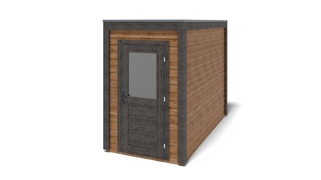 Casetta da giardino in legno Veya 1.59x3.09 m - 4.91 m2 - 28 mm - impregnata