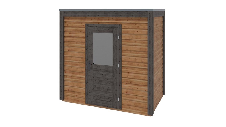 Casetta da giardino in legno Nexa 2.59x1.59 m - 4.12 m2 - 28 mm - impregnata