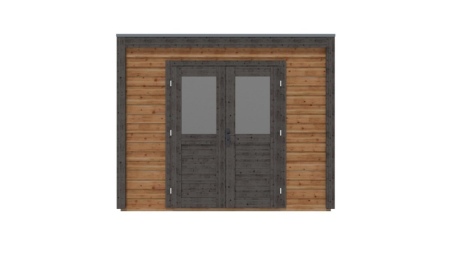 Casetta da giardino in legno Sora 3.09x3.09 m - 9.55 m2 - 28 mm - impregnata