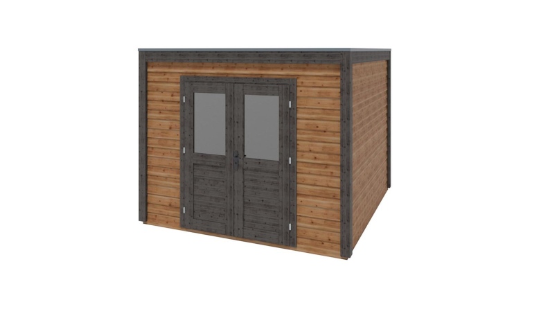 Casetta da giardino in legno Sora 3.09x3.09 m - 9.55 m2 - 28 mm - impregnata