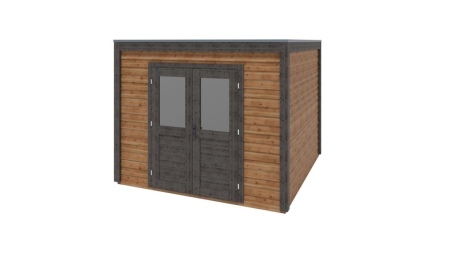 Casetta da giardino in legno Sora 3.09x3.09 m - 9.55 m2 - 28 mm - impregnata