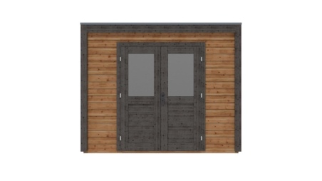 Casetta da giardino in legno Sora 3.09x4.09 m - 12.64 m2 - 28 mm - impregnata