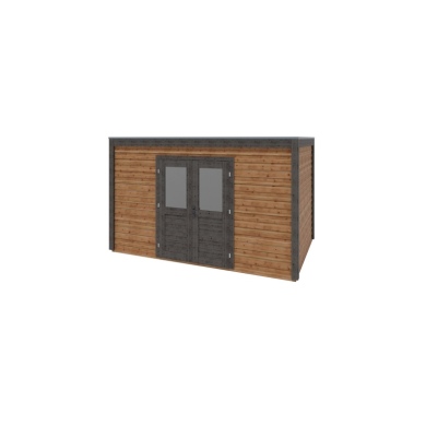 Casetta da giardino in legno Nova 4.09x2.59 m - 10.59 m2 - 28 mm - impregnata