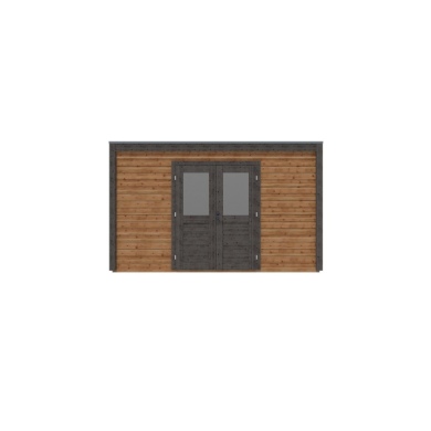 Casetta da giardino in legno Nova 4.09x3.09 m - 12.64 m2 - 28 mm - impregnata