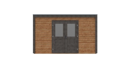 Casetta da giardino in legno Nova 4.09x3.09 m - 12.64 m2 - 28 mm - impregnata