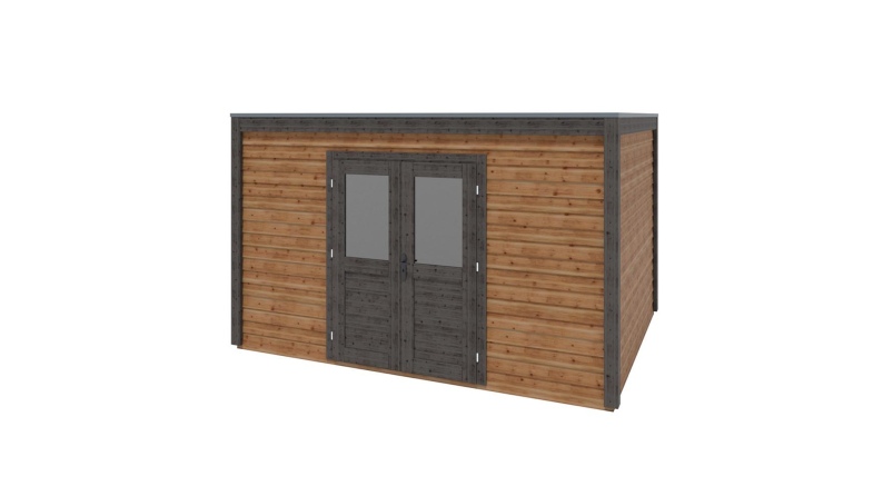Casetta da giardino in legno Nova 4.09x3.09 m - 12.64 m2 - 28 mm - impregnata