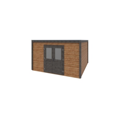 Casetta da giardino in legno Nova 4.09x4.09 m - 16.73 m2 - 28 mm - impregnata