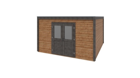 Casetta da giardino in legno Nova 4.09x4.09 m - 16.73 m2 - 28 mm - impregnata