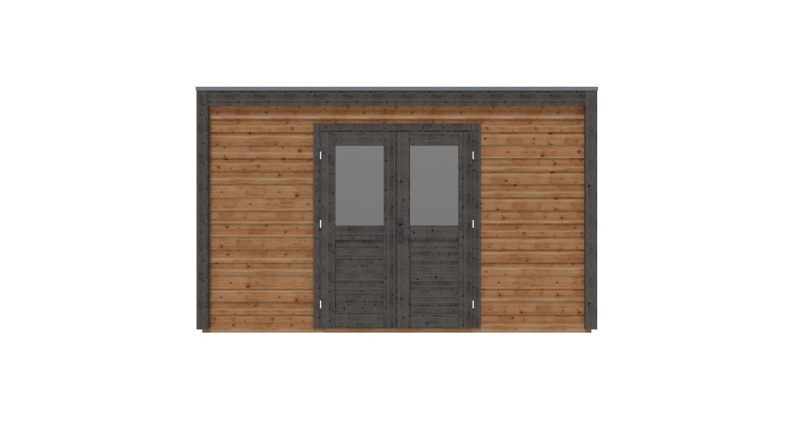 Casetta da giardino in legno Nova 4.09x4.09 m - 16.73 m2 - 28 mm - impregnata
