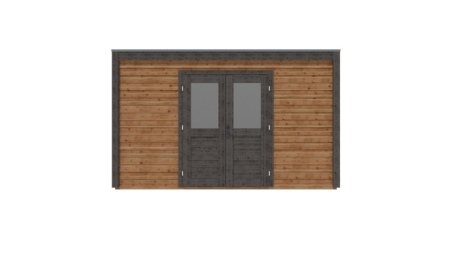 Casetta da giardino in legno Nova 4.09x4.09 m - 16.73 m2 - 28 mm - impregnata