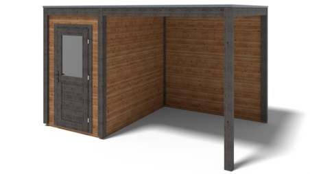 Casetta da giardino in legno Veya 4.06x2.59 m - 10.52 m2 - 28 mm - impregnata