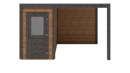 Casetta da giardino in legno Veya 4.06x2.59 m - 10.52 m2 - 28 mm - impregnata