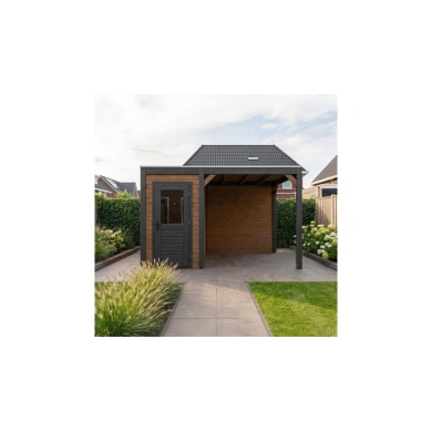 Casetta da giardino in legno Veya 4.56x2.59 m - 11.81 m2 - 28 mm - impregnata