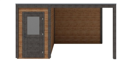 Casetta da giardino in legno Veya 4.56x2.59 m - 11.81 m2 - 28 mm - impregnata