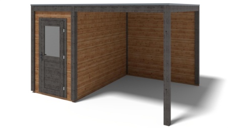 Casetta da giardino in legno Veya 4.06x3.09 m - 12.55 m2 - 28 mm - impregnata