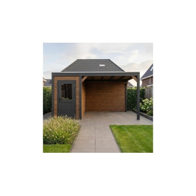 Casetta da giardino in legno Veya 5.56x3.09 m - 17.18 m2 - 28 mm - impregnata